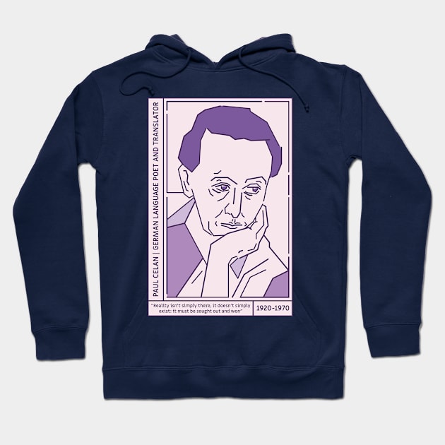 Paul Celan Literary Giant Hoodie by danny_mustache